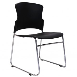 Heavy Duty Sled Base Stacking Chair With Linking Feature