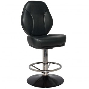 Miami Gaming Stool Polished Disc Base
