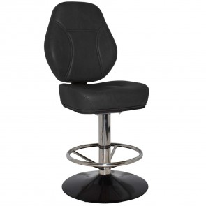 Miami Gaming Stool Polished Disc Base