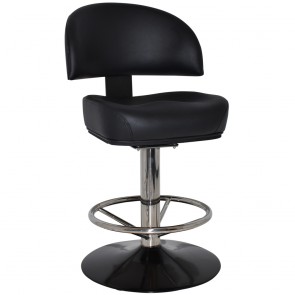 Dallas Gaming Stool Silver Disc Base