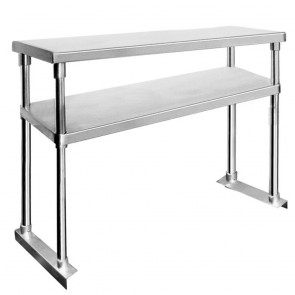 Modular Systems Double Tier Workbench Flat Feet Overshelf 750mm High