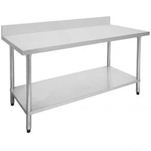 Modular Systems Economic 304 Grade Stainless Steel Tables with Splashback 700 Deep - SSTable7SB-EC