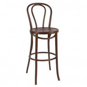 Bentwood Bar Stool with Back Genuine European