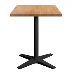 Franziska Square Dining Table with Charcoal Cast Iron Base