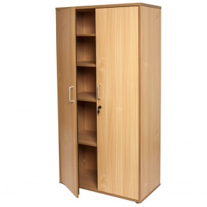 Beech 2 Door Lockable Cupboard