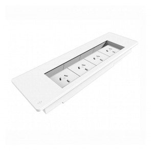 Office Workstation Flush Mounted 4x GPO Power Panel