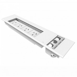 Office Workstation Flush Mounted 4x Power and 3x Data Panel