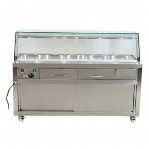 PG180FE-YG FED Heated Bain Marie Food Display - PG180FE-YG