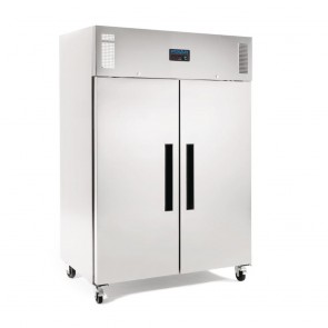 Polar 2 Door Upright Freezer 1200Ltr Stainless Steel