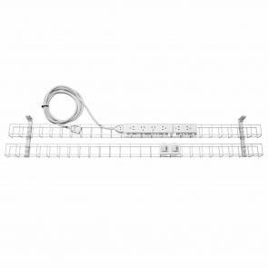 Rapid Wiring Dual Tier Cable Basket 6 GPO + 2 DATA