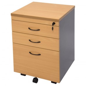 Beech Lockable Office Mobile Pedestal