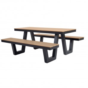 Ridge Outdoor European Oak Picnic Table Set