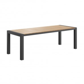 Ridge Outdoor European Oak Table ODT23090-EO/BK