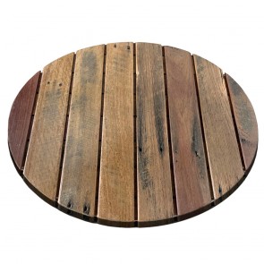回收木材圆形桌面