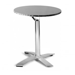 Rylie Round Folding Table Outdoor Stainless Steel Stackable
