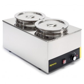 S077-A Apuro Bain Marie without Tap with Two Round Pots