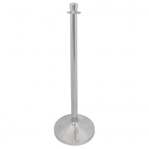 S653 Bolero Dome Top Stainless Steel Barrier Post Polished Finish