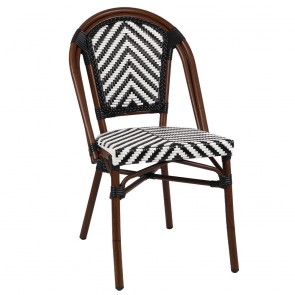 Santorini Chevron Wicker Outdoor Chair