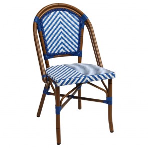 Santorini Chevron Wicker Outdoor Chair