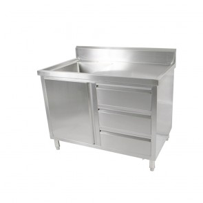 SC-6-1500L-H FED Cabinet With Left Sink SC-6-1500L-H