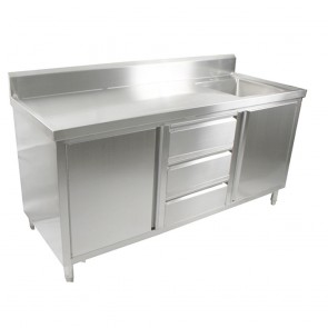 SC-6-1500R-H FED Cabinet With Left Sink SC-6-1500R-H 
