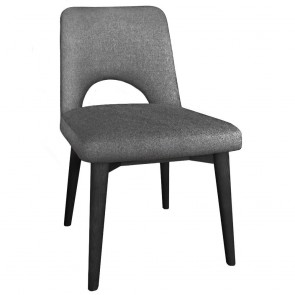 Scandi Side Chair Black Wood Legs