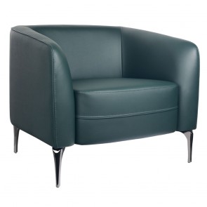 Selena 1 Seater Lounge Chair - Forest Green PU
