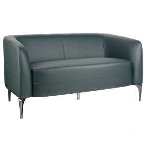 Selena 2 Seater Lounge Chair - Forest Green PU