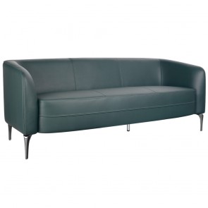 Selena 3 Seater Lounge Chair - Forest Green PU