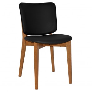 Silvia Light Oak Frame Dining Chair Fully Upholstered