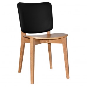 Silvia Light Oak Frame Dining Chair with Upholstered Back Rest