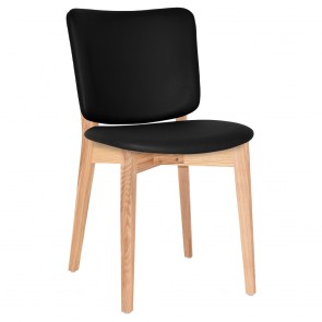 Silvia Natural Frame Dining Chair Fully Upholstered