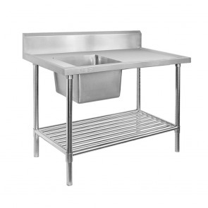 SSB6-1800L/A FED Single Left Sink Bench With Pot Undershelf SSB6-1800L/A