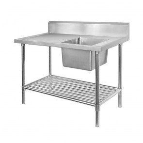 SSB6-1800R/A FED Single Right Sink Bench With Pot Undershelf SSB6-1800R/A