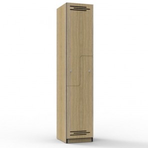 Oak Step Door Melamine Locker