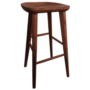 Swiss Tractor Seat Wooden Bar Stool