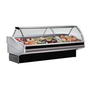 Technodom Curved front glass deli display 2020x1140x1260 PAN2000 