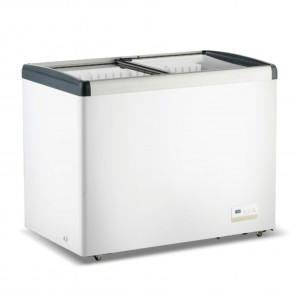 Thermaster 336L Chest Freezer with Flat Glass Sliding Lids WD336G