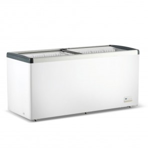 Thermaster 586L Chest Freezer with Flat Glass Sliding Lids WD586G