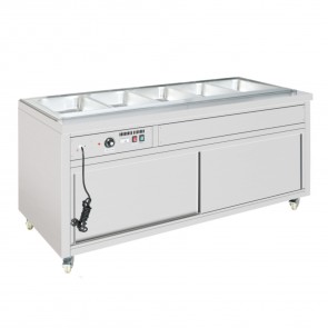 Thermaster Premium Wet and Dry Bain Marie Food Display 5x1/1 GN Pans PG180FE-XB