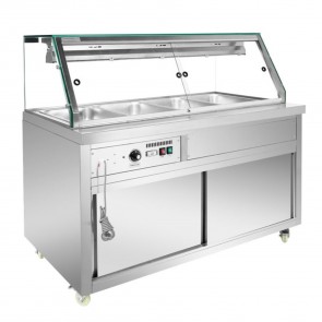 Thermaster Wet and Dry Bain Marie Display 4x1/1 GN Pans PG150FE-XG