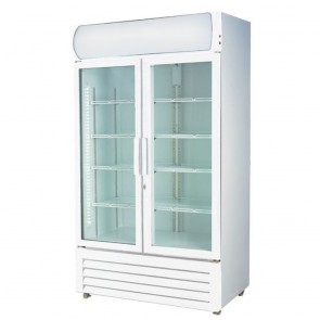 Thermaster 730L Two Glass Door Colourbond Upright Drink Fridge LG-730P