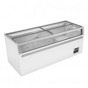 Thermaster 900L Supermarket Island Freezer With Glass Sliding Lids ZCD-L210G