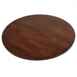 Solid Wood Round Table Top Walnut