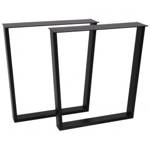 Trapezoid Steel Table Legs Set of 2