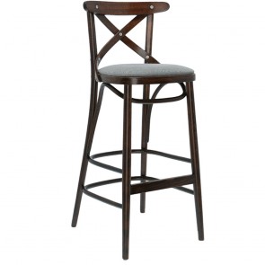 Upholstered Cross Back Barstool BST-8810/2