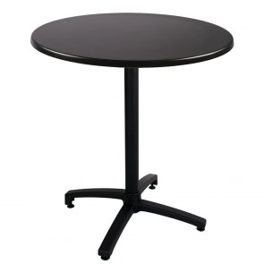 Vania Round Black Stackable Indoor Outdoor Folding Table