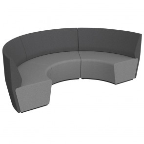 Wave 60° 3 Person Curved Lounge Seating