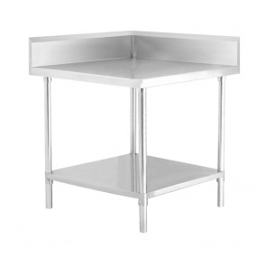 WBCB7-0700/A FED Corner Workbench,150mm Splashback & Undershelf 700x700x900mm WBCB7-0700/A 