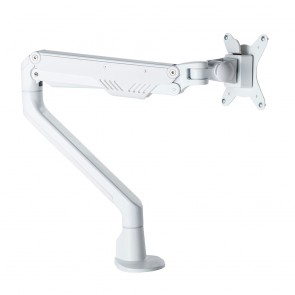 White Computer Monitor Stand Single Arm